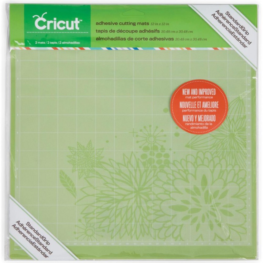 Cricut Standard Grip 12 Quot;X12 2 Mats Green New 
