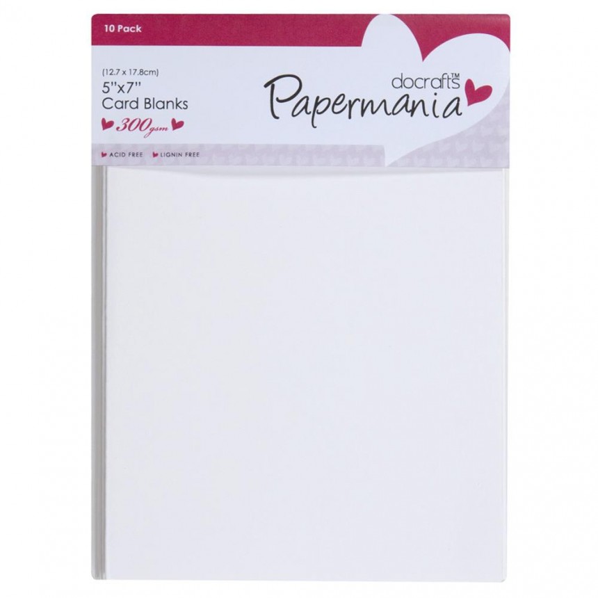 Pr Craft Pkt.10 A5 3 Fold Aperture Cards & Envelopes White 